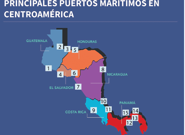 Mapa de Centroamérica